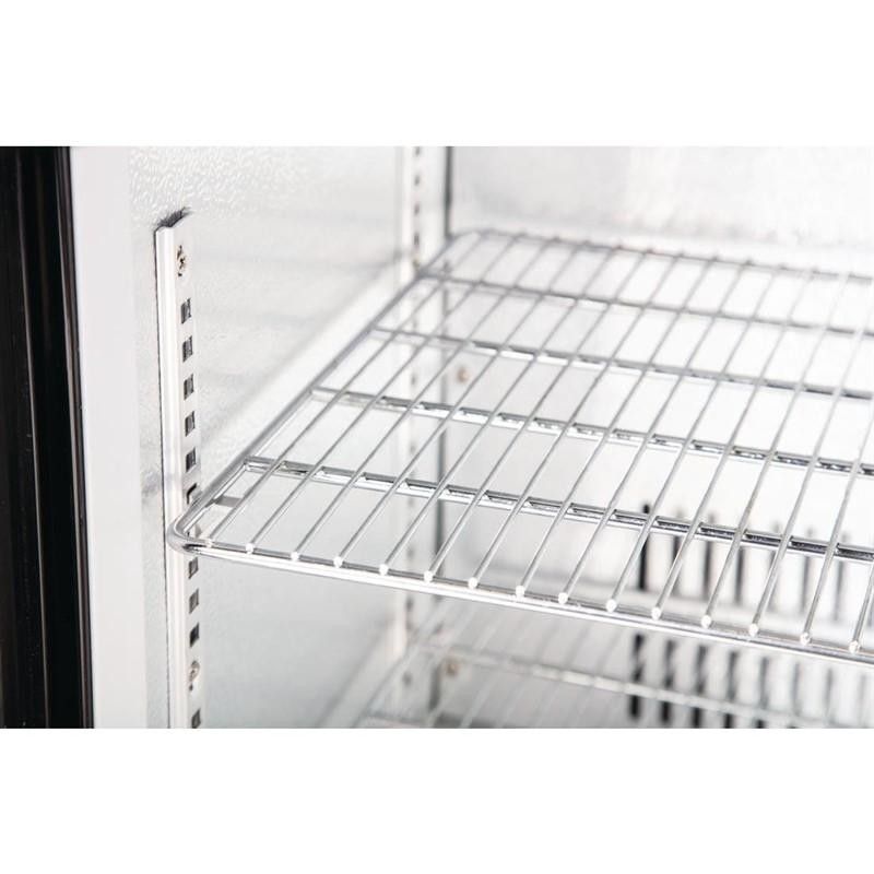Botellero trasbarra negro 2 puertas cristal correderas 198L Polar GL010 Polar Refrigeration - Soluciones Hosteleras