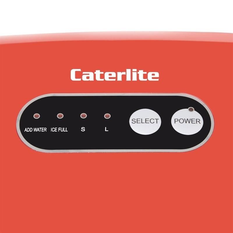 Fabricador de cubitos de hielo manual color rojo Caterlite Caterlite - Soluciones Hosteleras