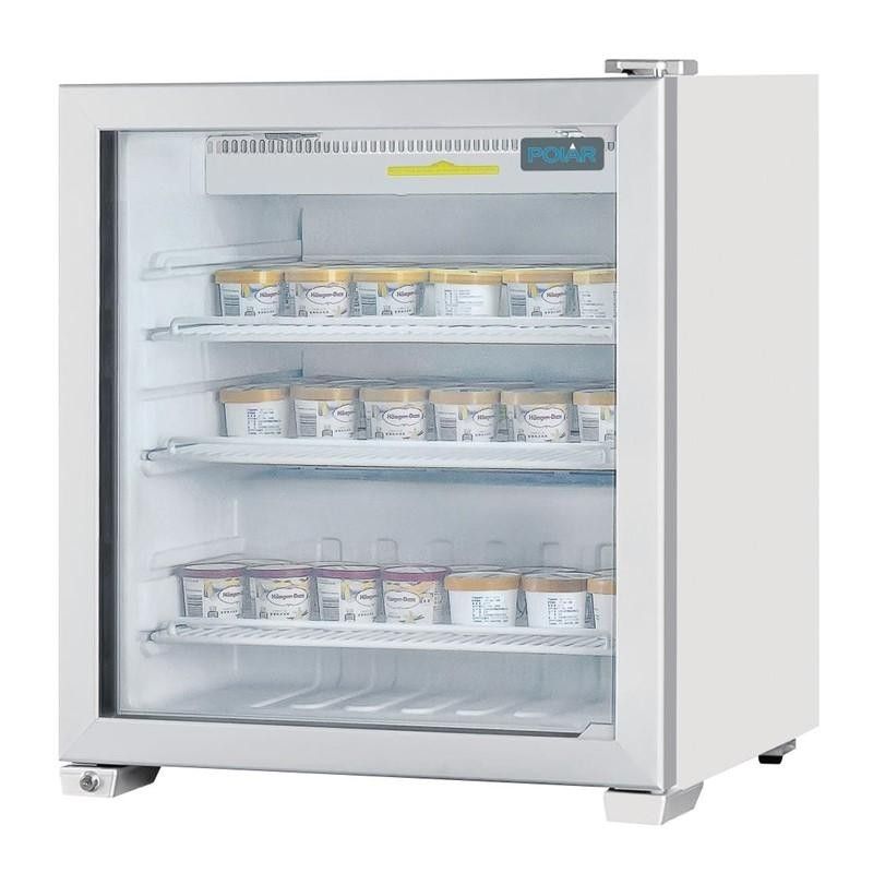 Congelador expositor sobre mostrador 1 puerta vidrio Polar GC889 Polar Refrigeration - Soluciones Hosteleras
