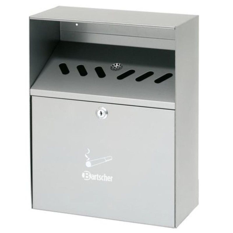 Cenicero de pared de acero inoxidable para exterior 