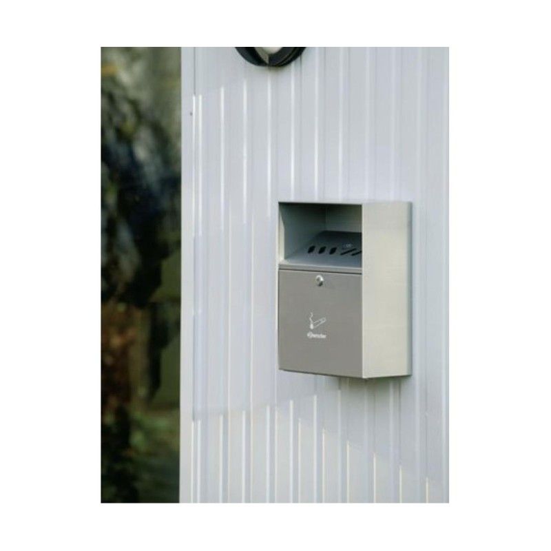 Cenicero de pared de acero inoxidable para exterior 