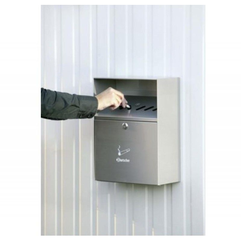 Cenicero de pared de acero inoxidable para exterior 