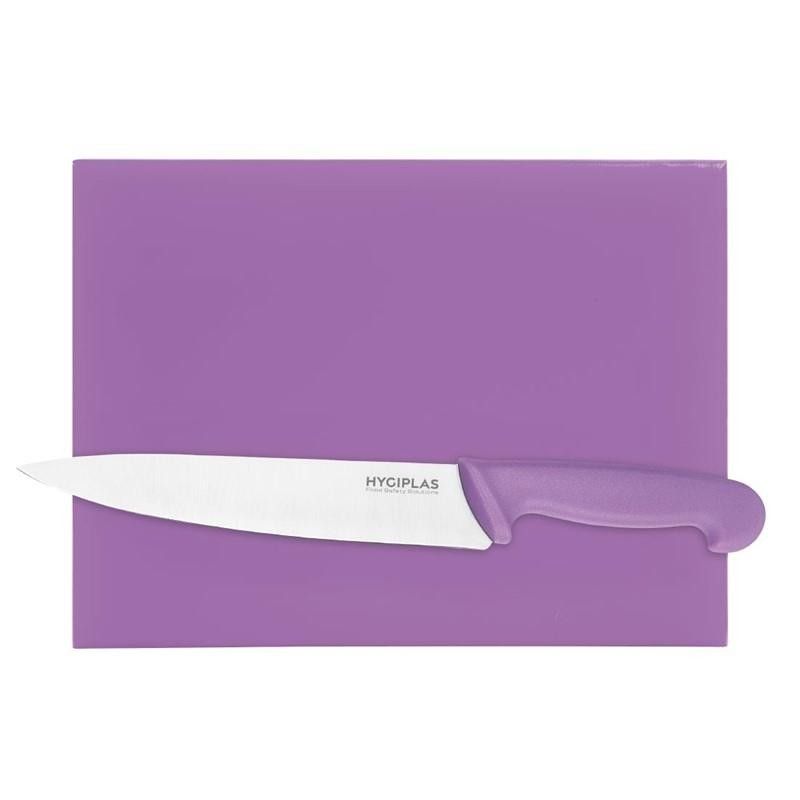 Tabla de cortar de alta densidad morada para alergénicos 12mm.