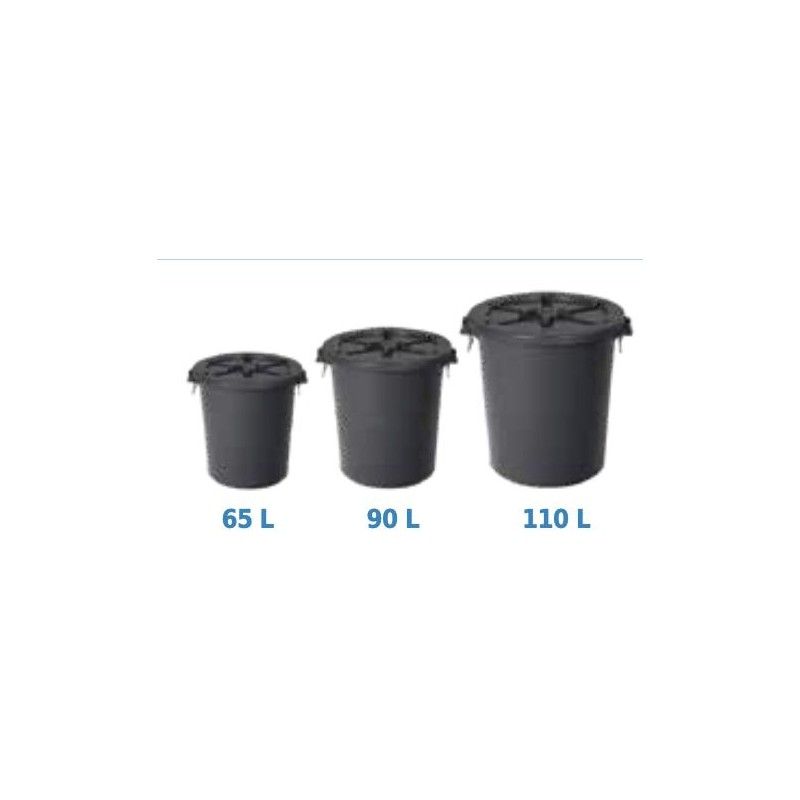 Cubo de basura con tapa ECO 110L. 