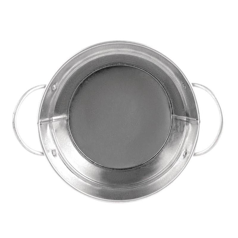 Mini cubo de acero galvanizado para presentación de alimentos
