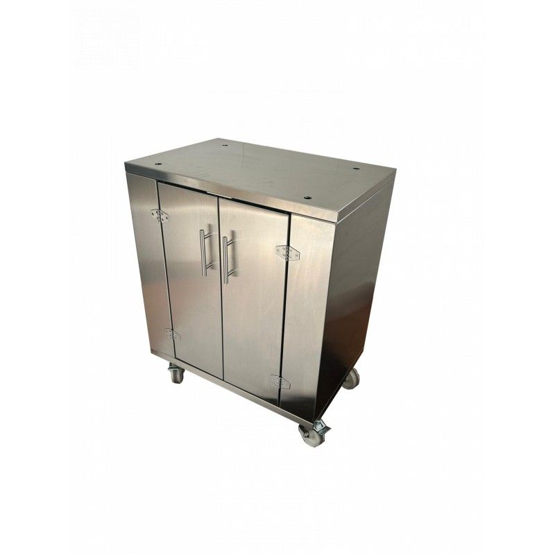Mesa de acero inoxidable con ruedas para hornos Total-50 