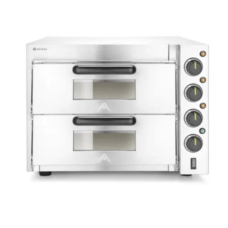 Horno de pizza doble piso 3000W Hendi 