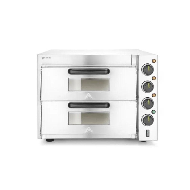 Horno de pizza doble piso 3000W Hendi 