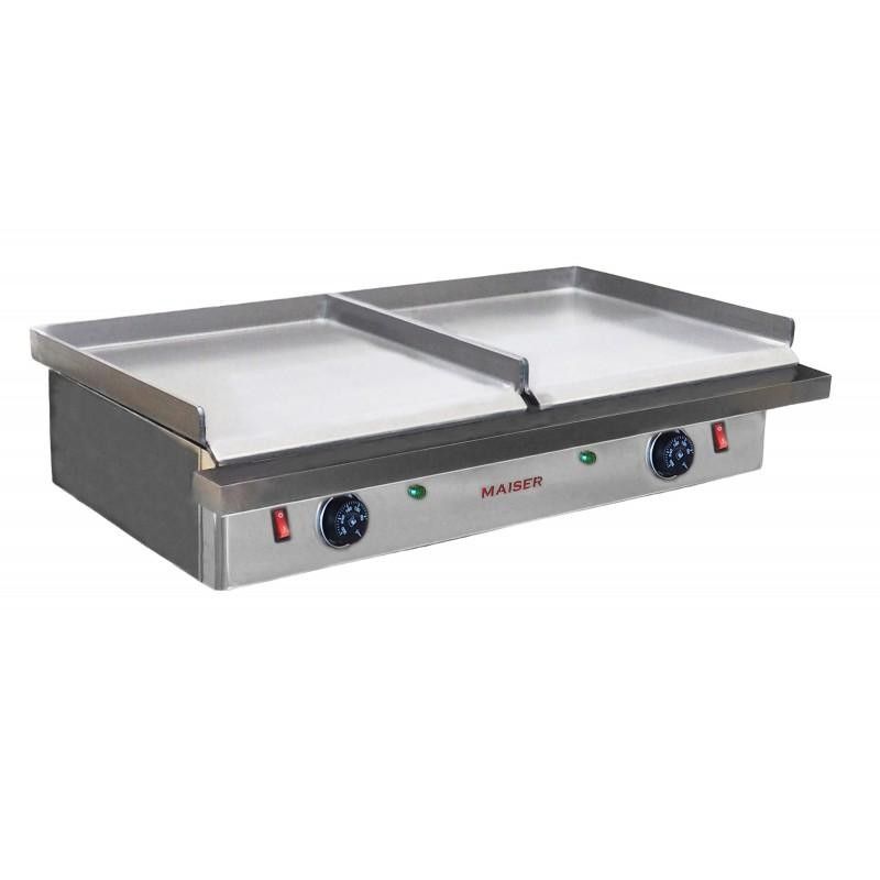 Plancha eléctrica 40+40 placa laminada Maiser PE44 