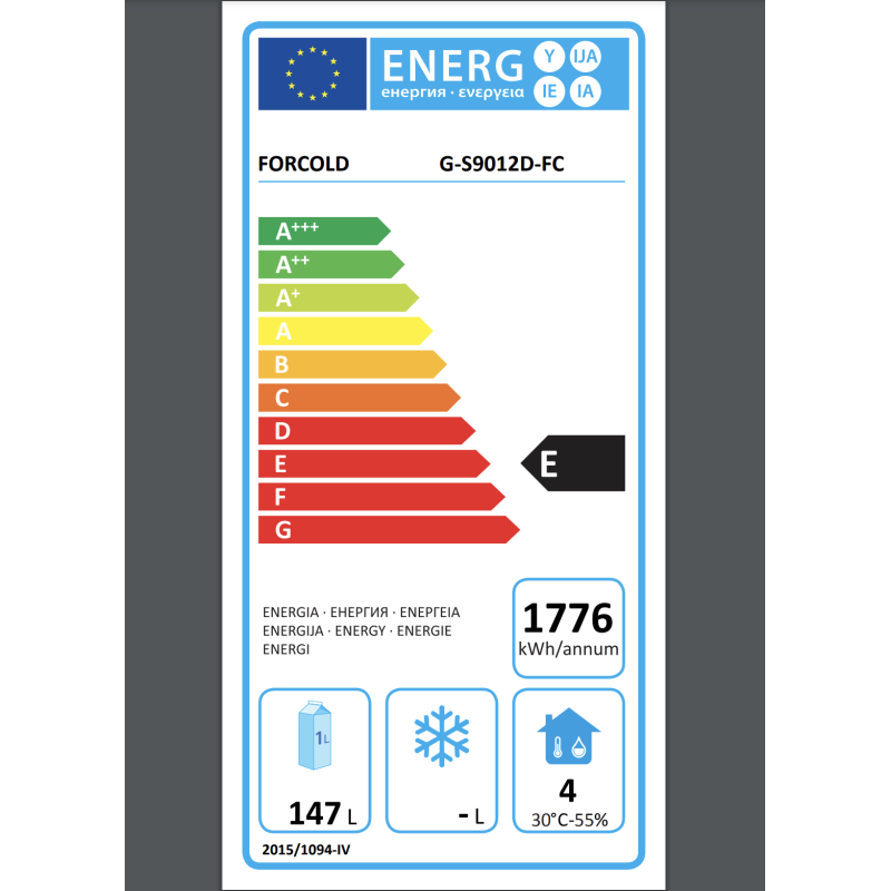 Mesa fría de preparacion 230L Forcold G-S9012D-FC Forcold - Soluciones Hosteleras
