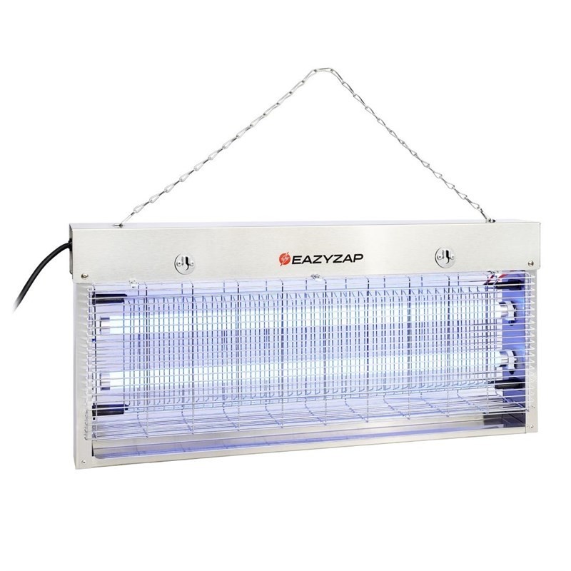Mata insectos LED de acero inoxidable EazyZap cobertura 150m².