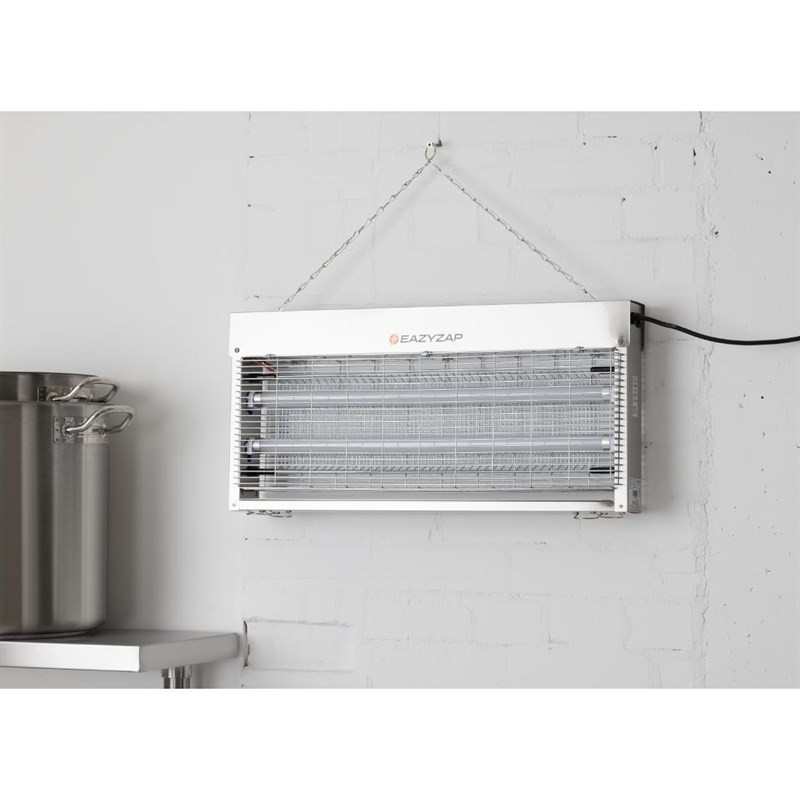 Mata insectos LED de acero inoxidable EazyZap cobertura 150m².