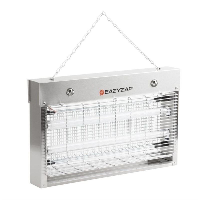 Mata insectos LED de acero inoxidable EazyZap cobertura 100m².