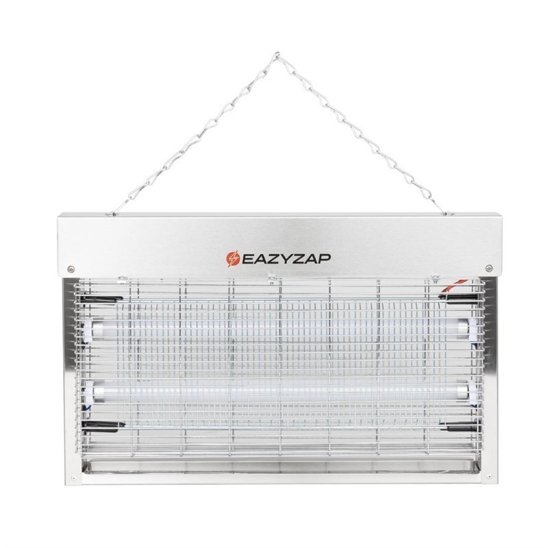 Mata insectos LED de acero inoxidable EazyZap cobertura 100m².
