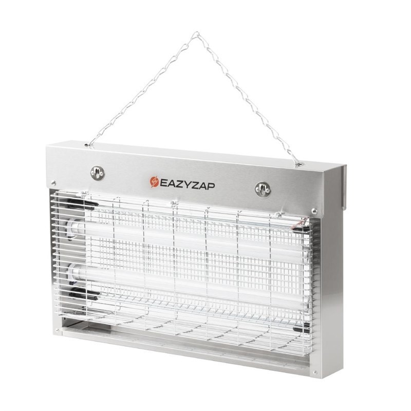 Mata insectos LED de acero inoxidable EazyZap cobertura 100m².