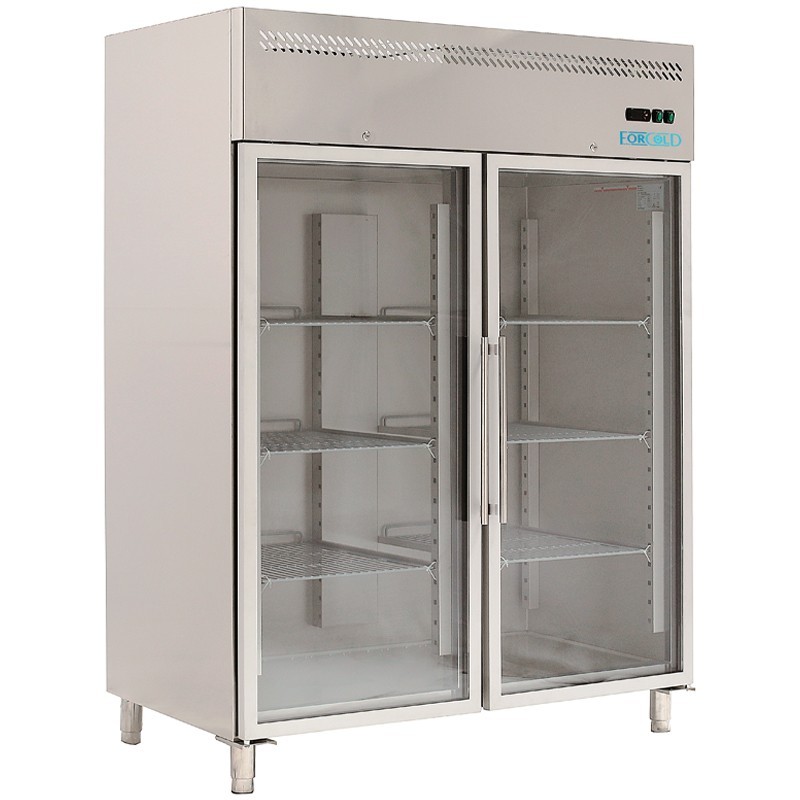 Armario refrigerado de 1300L puertas de cristal FORCOLD M-GN1410TNG-FC Forcold - Soluciones Hosteleras