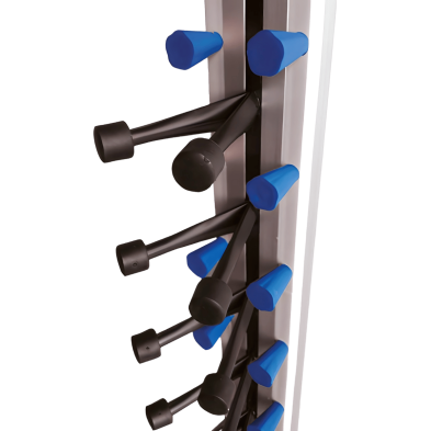 Columna de emplatado de pared para 6 platos en aluminio DC006 
