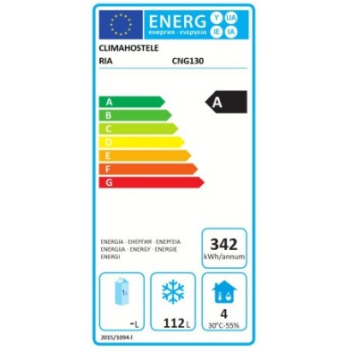 Congelador vertical de puerta ciega con 4 cajones 84L Aveiro CNG130 Aveiro - Soluciones Hosteleras