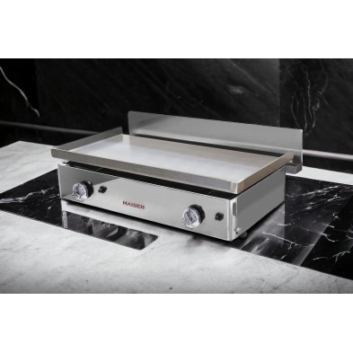 Plancha gas 120 acero rectificado 8 mm. 