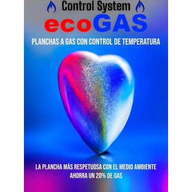 Plancha ecogas 80 acero rectificado de 8 mm con fogón