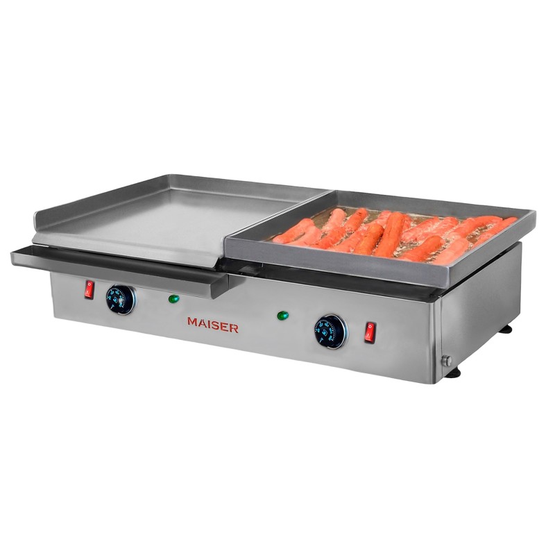 Plancha eléctrica 40 rectificada de 8 mm+40 frankfurt PE8R4FRK4 