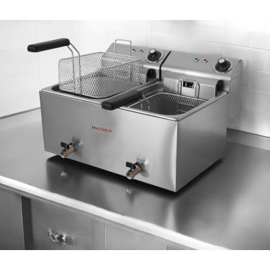 Freidora de 8+8 litros Grifo 7,5+7,5 Kw/400V-3+N TRIFÁSICA CON