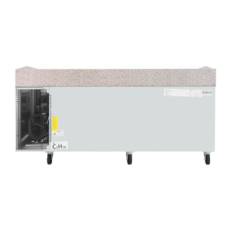 Mostrador de preparación frigorífico de Pastelería con 3 puertas y mesa granito Polar UA082 Polar Refrigeration - Soluciones Hos
