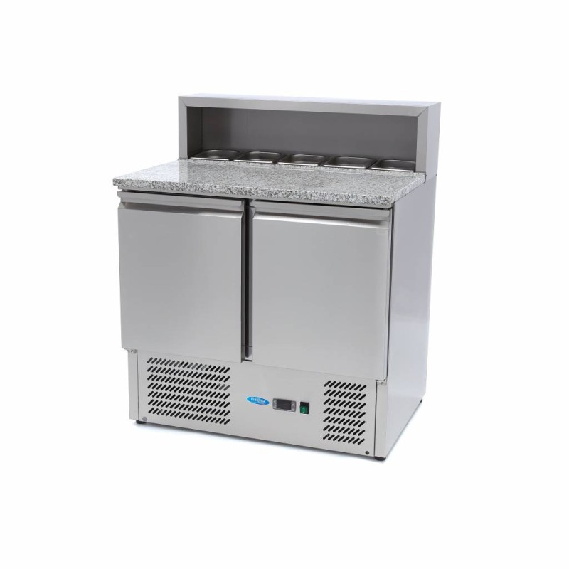 Mesas Refrigerado para Pizzas Preparacion - 90cm - 2 Puertas -
