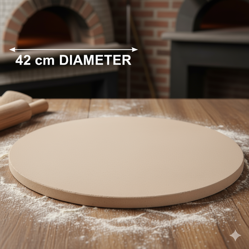 Piedra para pizza / Placa deflectora Ø 16,5 pulgadas/42 cm.