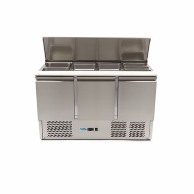 Saladette - 400L - 137cm - 3 Puertas - incl Tabla de Cortar 