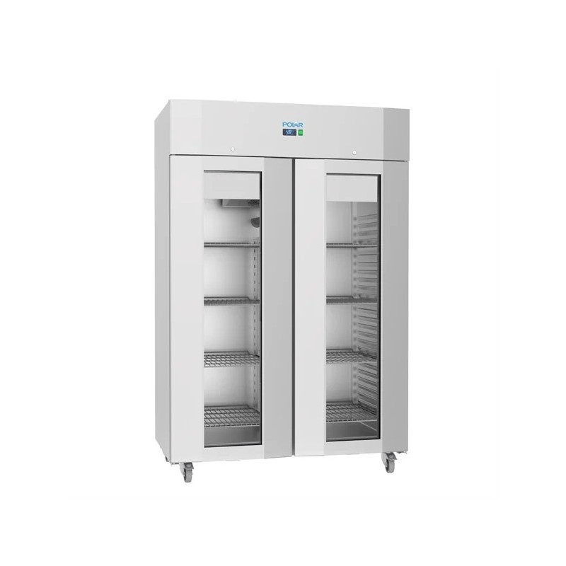 Armario Frigorífico Expositor de 2 puertas con vidrio 1400L - Polar UA042 Polar Refrigeration - Soluciones Hosteleras