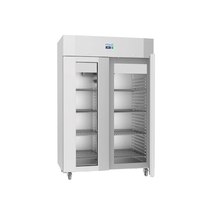 Armario congelador 2 puertas de vidrio 1400L - Polar UA043 Polar Refrigeration - Soluciones Hosteleras