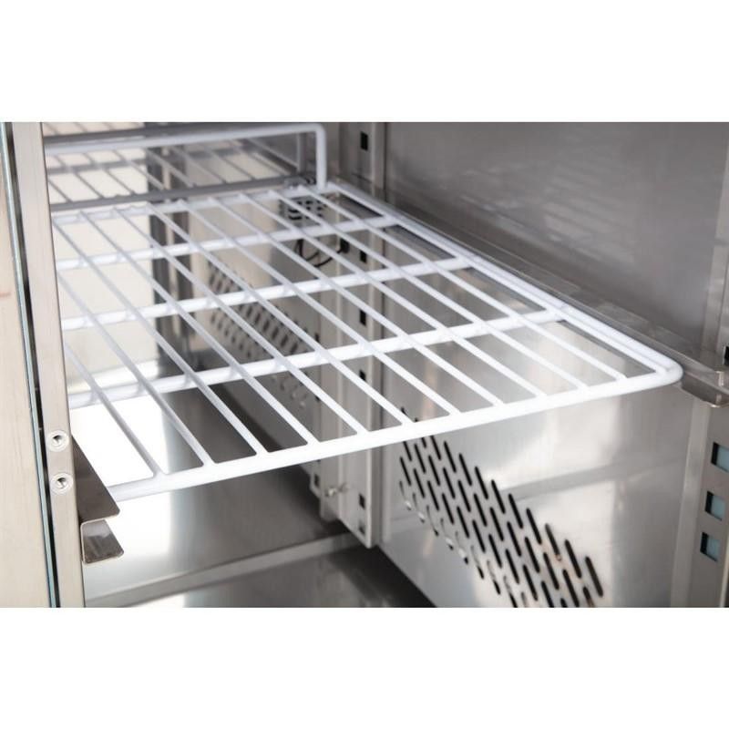 Mostrador de preparación frigorífico de Pastelería con 3 puertas y mesa granito Polar GL182 Polar Refrigeration - Soluciones Hos