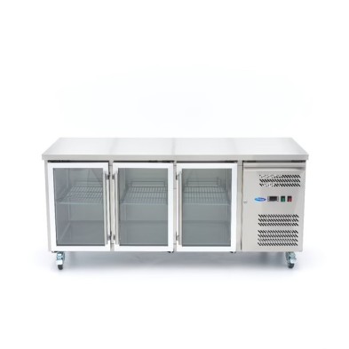 Mostrador Frigorífico - 180cm - 3 Puertas de Cristal 
