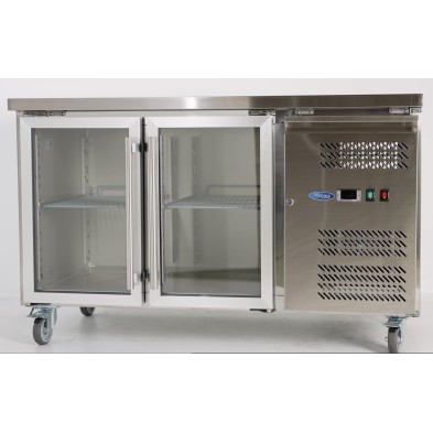 Mostrador Frigorífico - 136cm - 2 Puertas de Cristal 