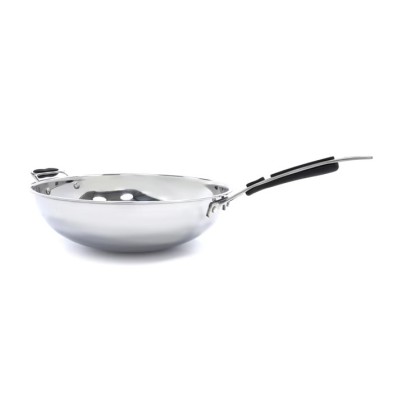 Sartén Wok - Ø36cm - Acero Inoxidable - Inducción 
