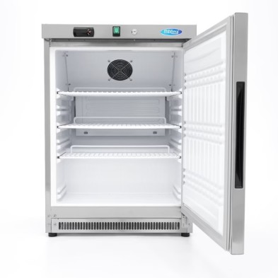 Frigorífico - 200L - 3 Estantes Ajustable - Acero Inoxidable 