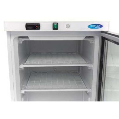 Congelador - 200L - Blanco - con Puerta de Cristal 