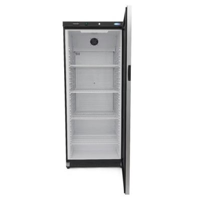 Frigorífico - 600L - Negro - con Puerta de Cristal 