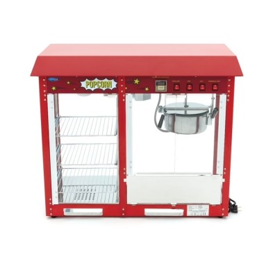 Máquina de palomitas - 150gr - con vitrina de calentamiento 