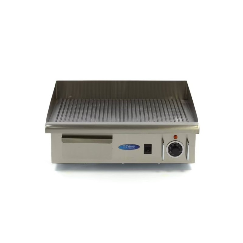Plancha Eléctrica - Placa Ranurada - 55cm - Maxima 9300070 Máxima - Soluciones Hosteleras