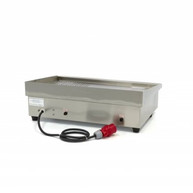 Plancha - Medio Ranurado - 73cm - incl Bandeja de Goteo - 400V 