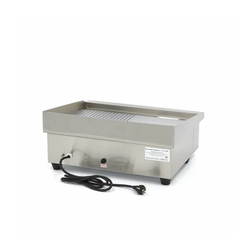 Plancha - Medio Ranurado - 55cm - incl Bandeja de Goteo Máxima - Soluciones Hosteleras