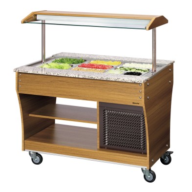 Carro Buffet Refrigerado 3x 1/1 GN con Encimera de Granito Bartscher 125525 Bartscher - Soluciones Hosteleras