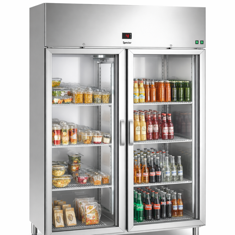 Frigorífico Hostelería Puertas Cristal GN210 Bartscher 700601 Bartscher - Soluciones Hosteleras