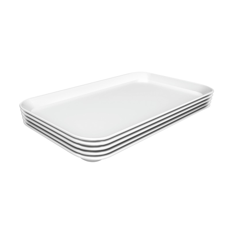 Bandeja de Presentación Melamina Blanca 190x300mm Bartscher 122190 Bartscher - Soluciones Hosteleras