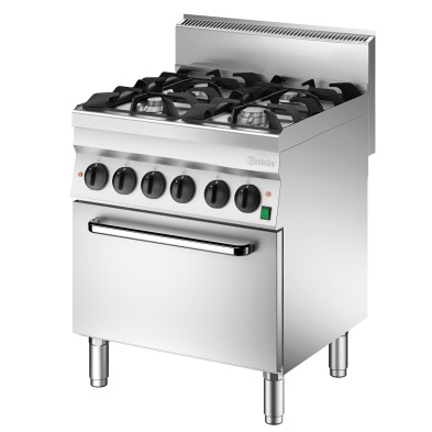 Cocina a Gas Profesional Serie 650, 4 Quemadores Bartscher 1151243 Bartscher - Soluciones Hosteleras