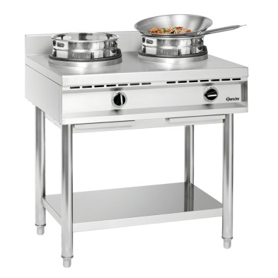 Cocina Wok Profesional 2 Quemadores Inoxidable Bartscher 1052103 Bartscher - Soluciones Hosteleras