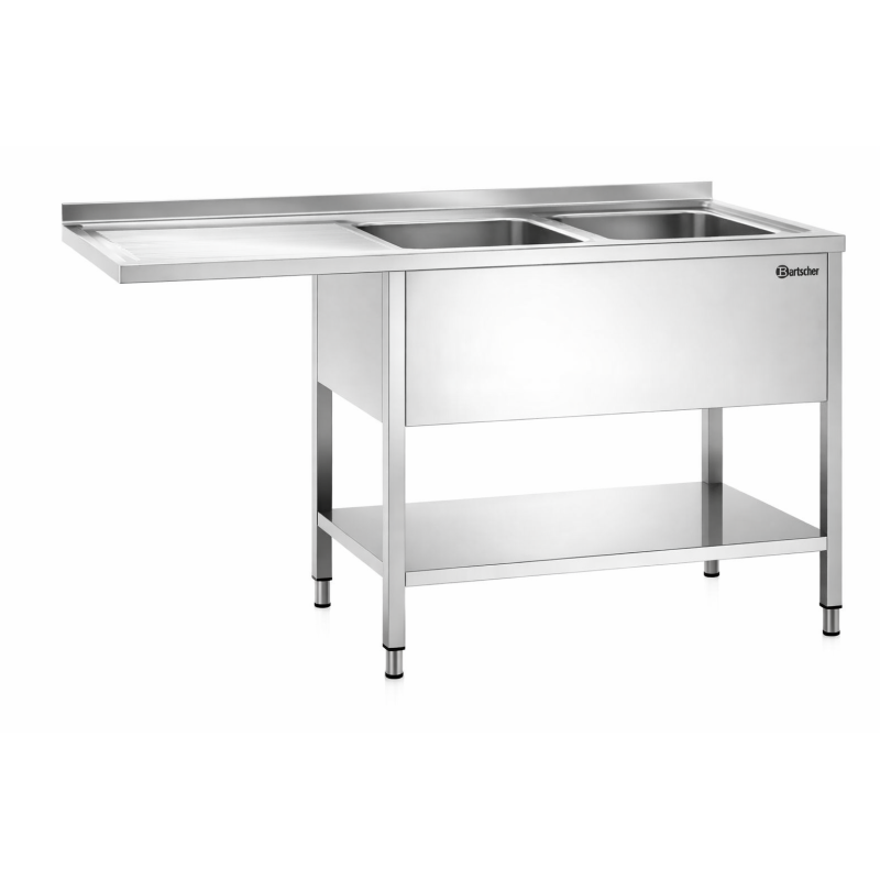 Centro de Lavado Inoxidable 700 A1600 Izquierda Bartscher 306650 Bartscher - Soluciones Hosteleras