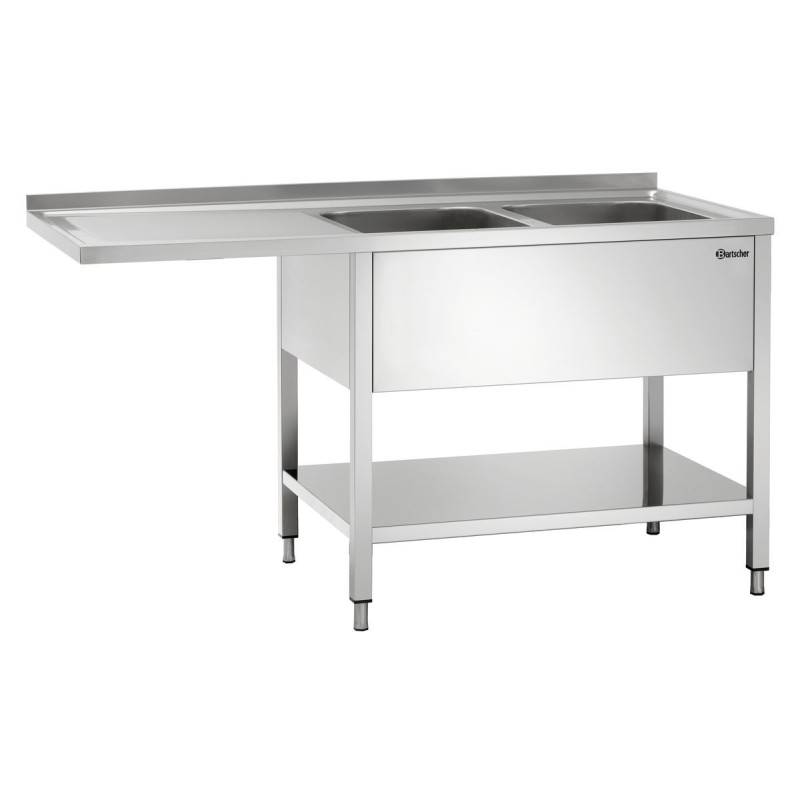 Centro de Lavado Inoxidable 700 A1600 Izquierda Bartscher 306650 Bartscher - Soluciones Hosteleras